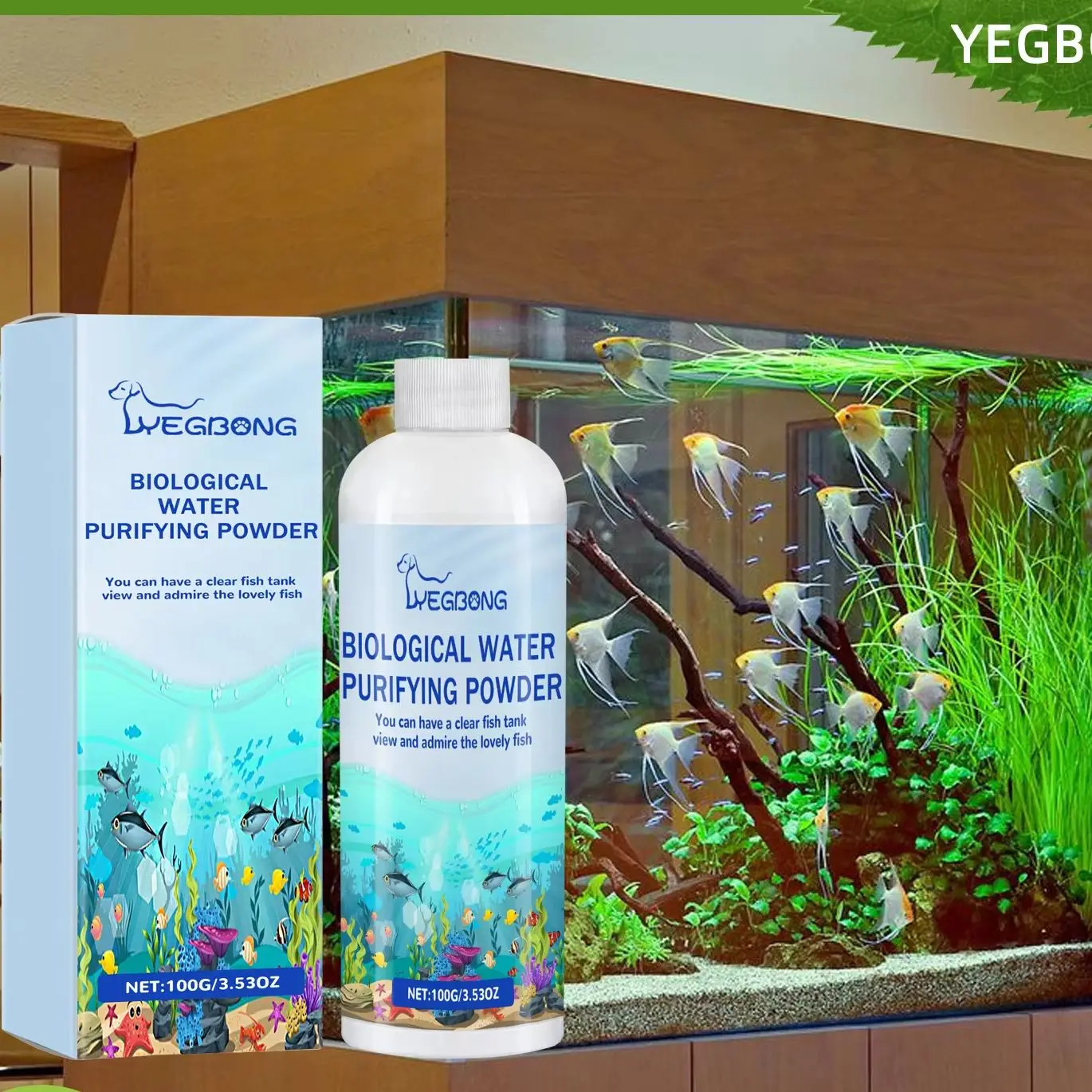 Planted Aquarium Algae Control - Bubuk Pengontrol Alga Akuarium Biologis -