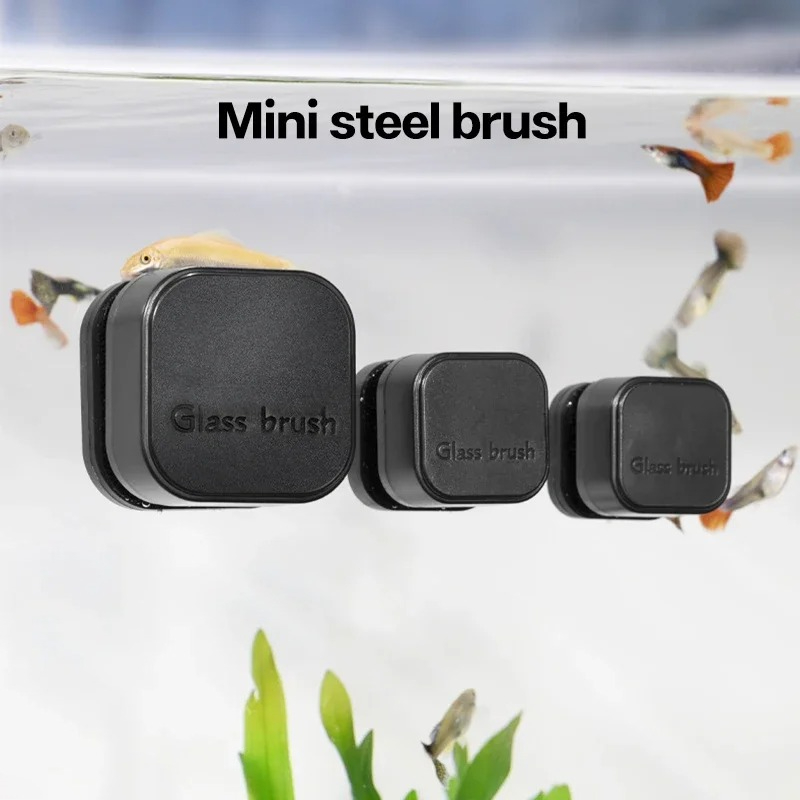 Planted Aquarium Cleaning - Sikat Magnetik Persegi Mini Pembersih Kaca