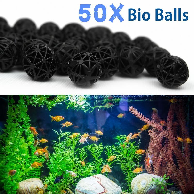 Planted Aquarium Cleaning - 50 Buah Bola Filter Bio Akuarium