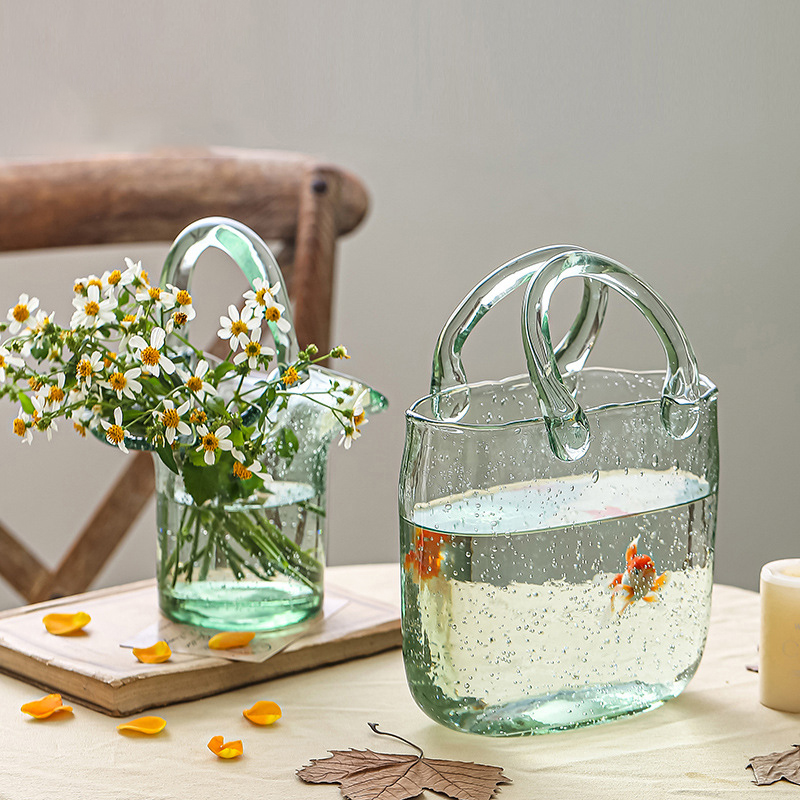 Planted Aquarium Jar - Vas Bunga Kaca Meja Nordik Bentuk