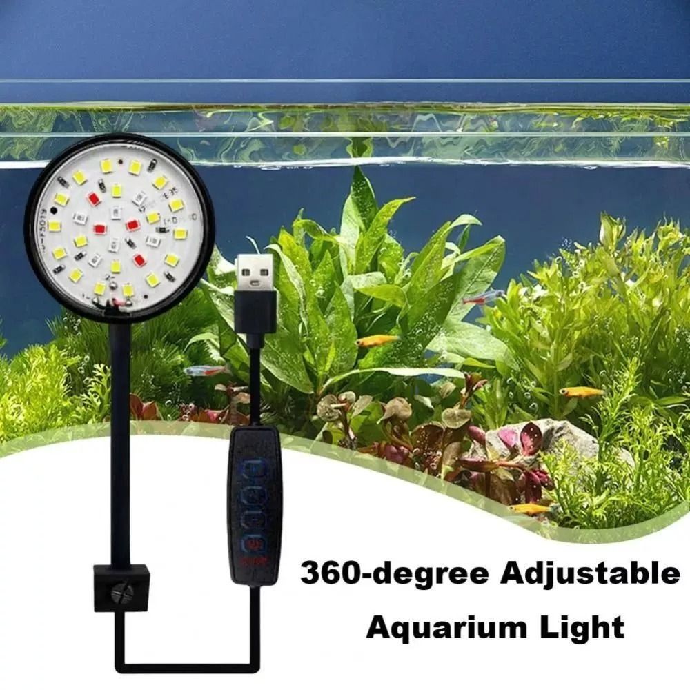 Planted Aquarium Mini - Lampu Klip Tangki Ikan Mini Baru