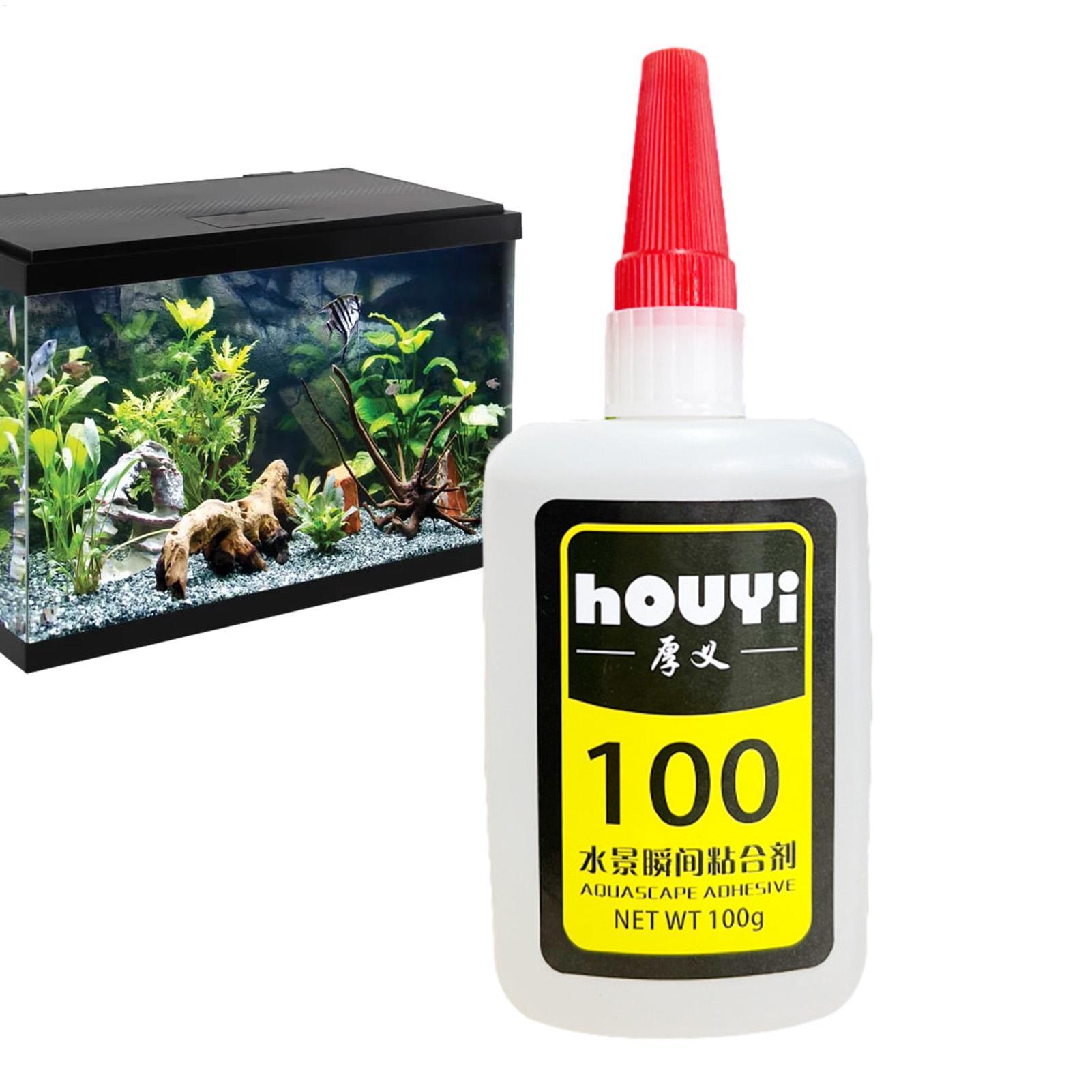 Aquarium Plant - 50/100g Lem Instan Bening untuk Aquascaping,