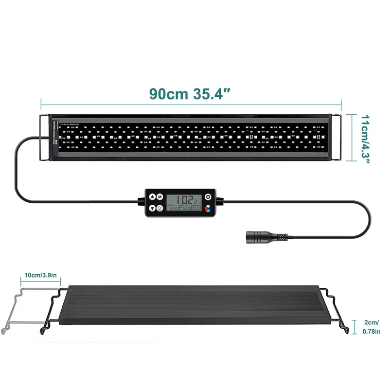 Planted Aquarium With Fish - Lampu LED Akuarium Spektrum Penuh SIROKA