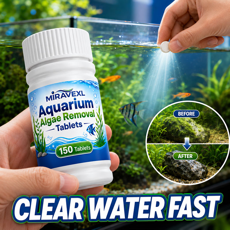 Planted Aquarium With Fish - Tablet Penghilang Alga Akuarium MIRAVEXL 150,
