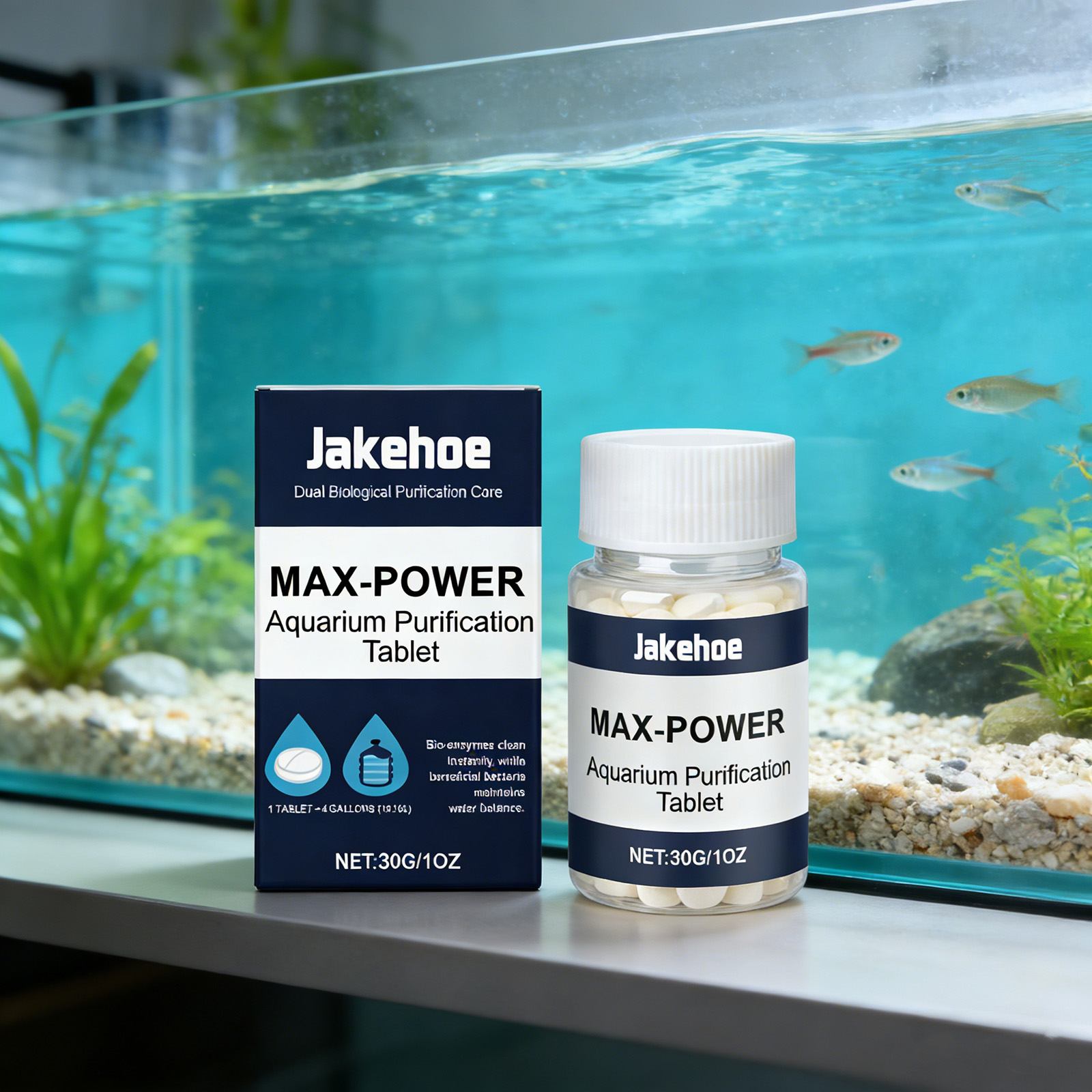 Planted Aquarium Algae Control - Tablet Penghilang Alga untuk Akuarium, Menghilangkan
