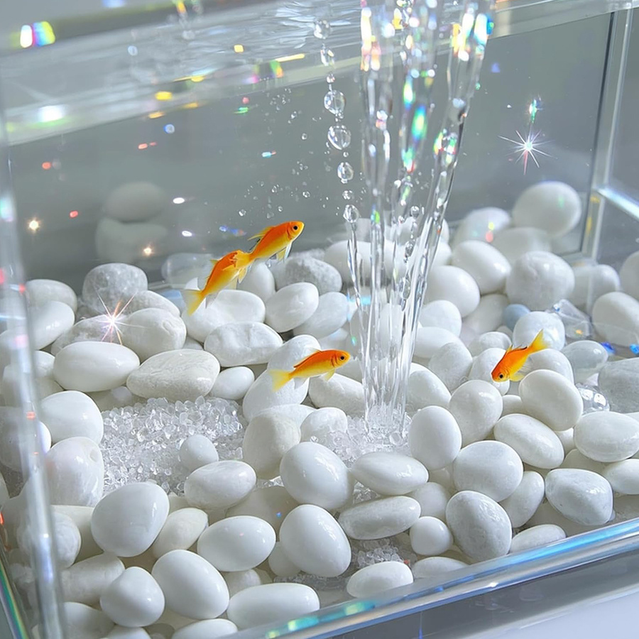 400g Kerikil Sungai Alami Pole - Aquarium Sand White ulasan dan harga