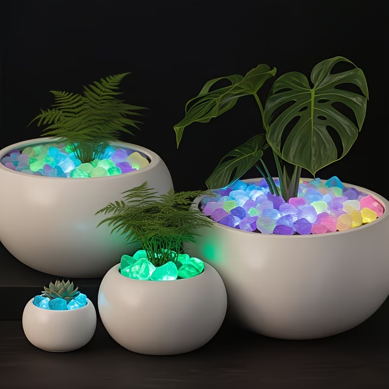 300 Buah Set Kerikil Bercahaya - Aquarium Planted Plants ulasan dan harga