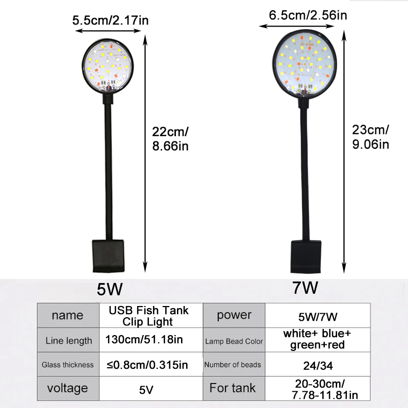 Lampu LED Akuarium USB Lampu T - Planted Aquarium Mini ulasan dan harga