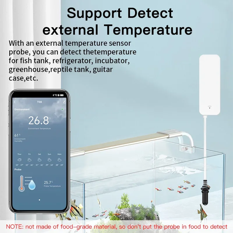 Tuya Sensor Kelembaban Suhu Wi - Aquarium Planted Plants ulasan dan harga