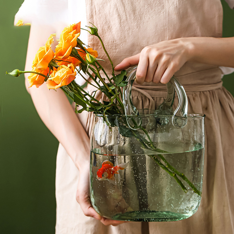 Vas Bunga Kaca Meja Nordik Ben - Planted Aquarium Jar ulasan dan harga