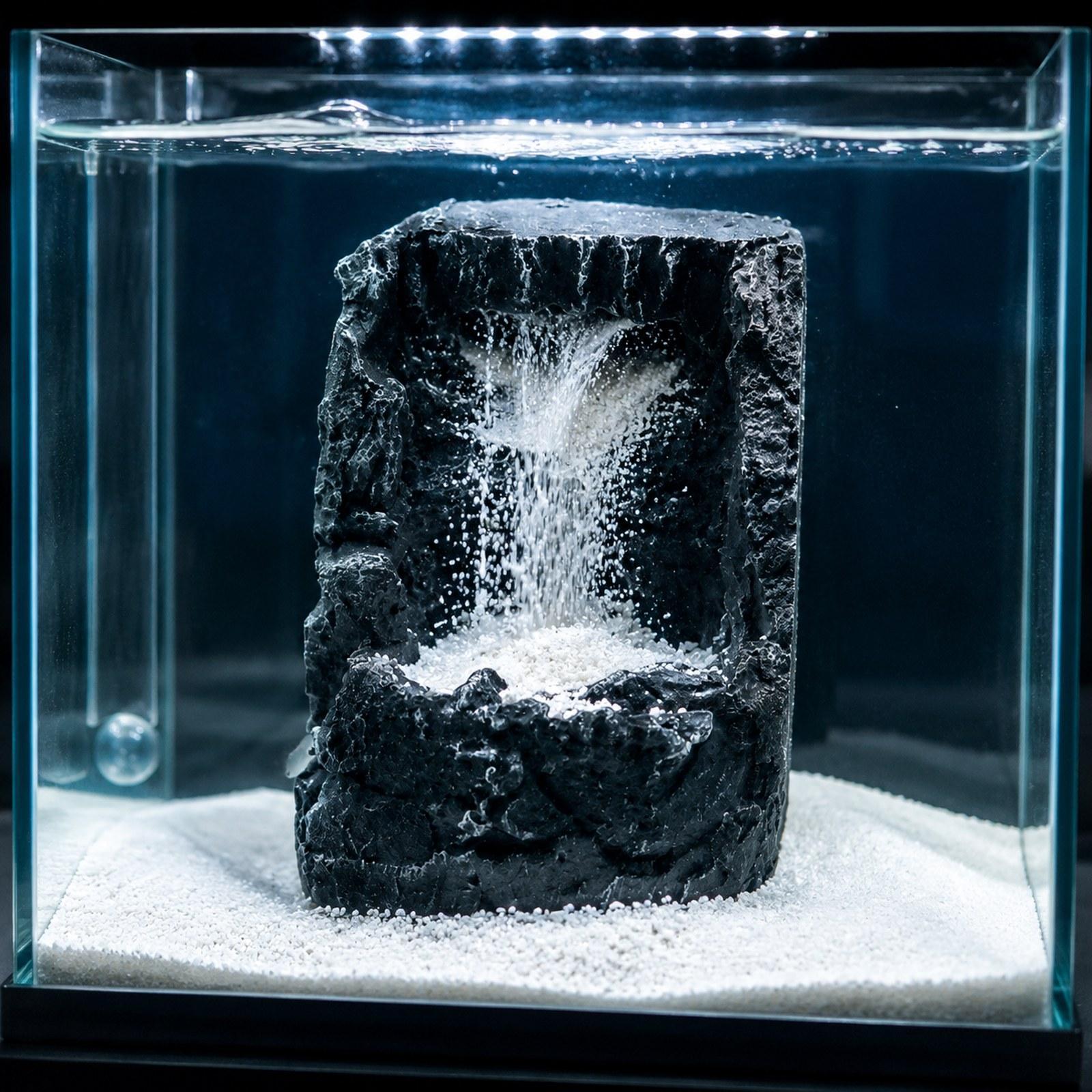 Batu Pemandangan Gunung Akuari - Aquarium Sand White ulasan dan harga