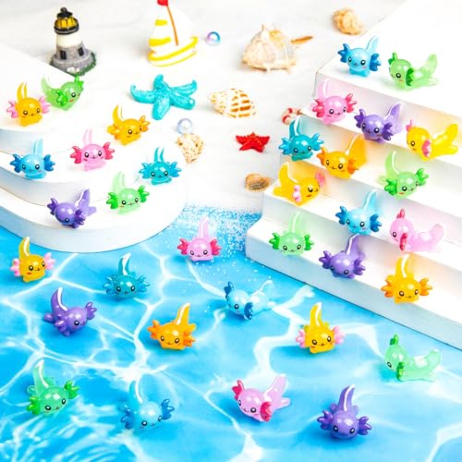 Figur Mini Resin Axolotl, Patu - Planted Aquarium Mini ulasan dan harga