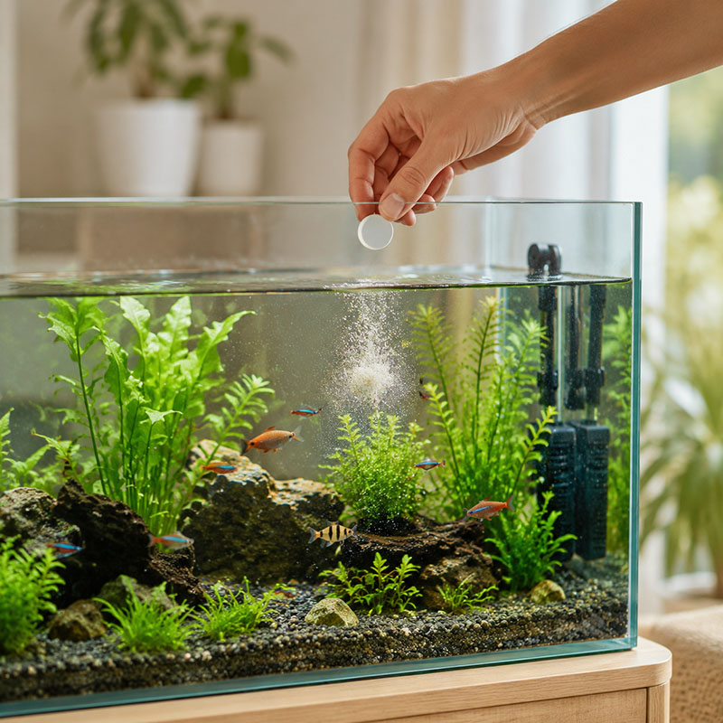 Tablet Penghilang Alga Akuariu - Planted Aquarium With Fish ulasan dan harga