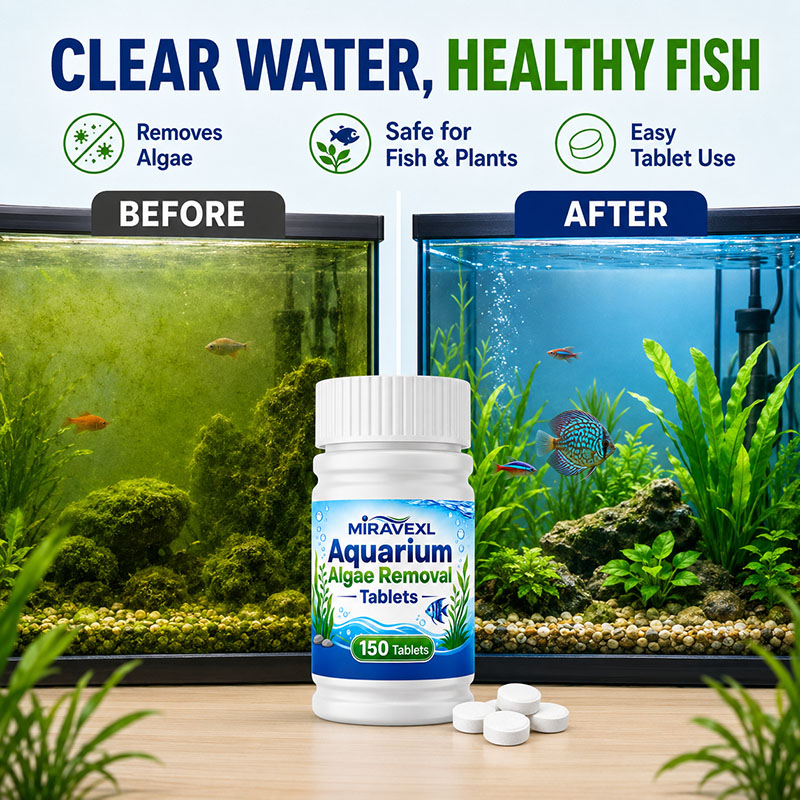 Tablet Penghilang Alga Akuariu - Planted Aquarium With Fish ulasan dan harga