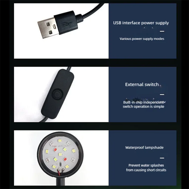 Lampu Klip Akuarium LED USB Tr - Planted Aquarium Mini ulasan dan harga