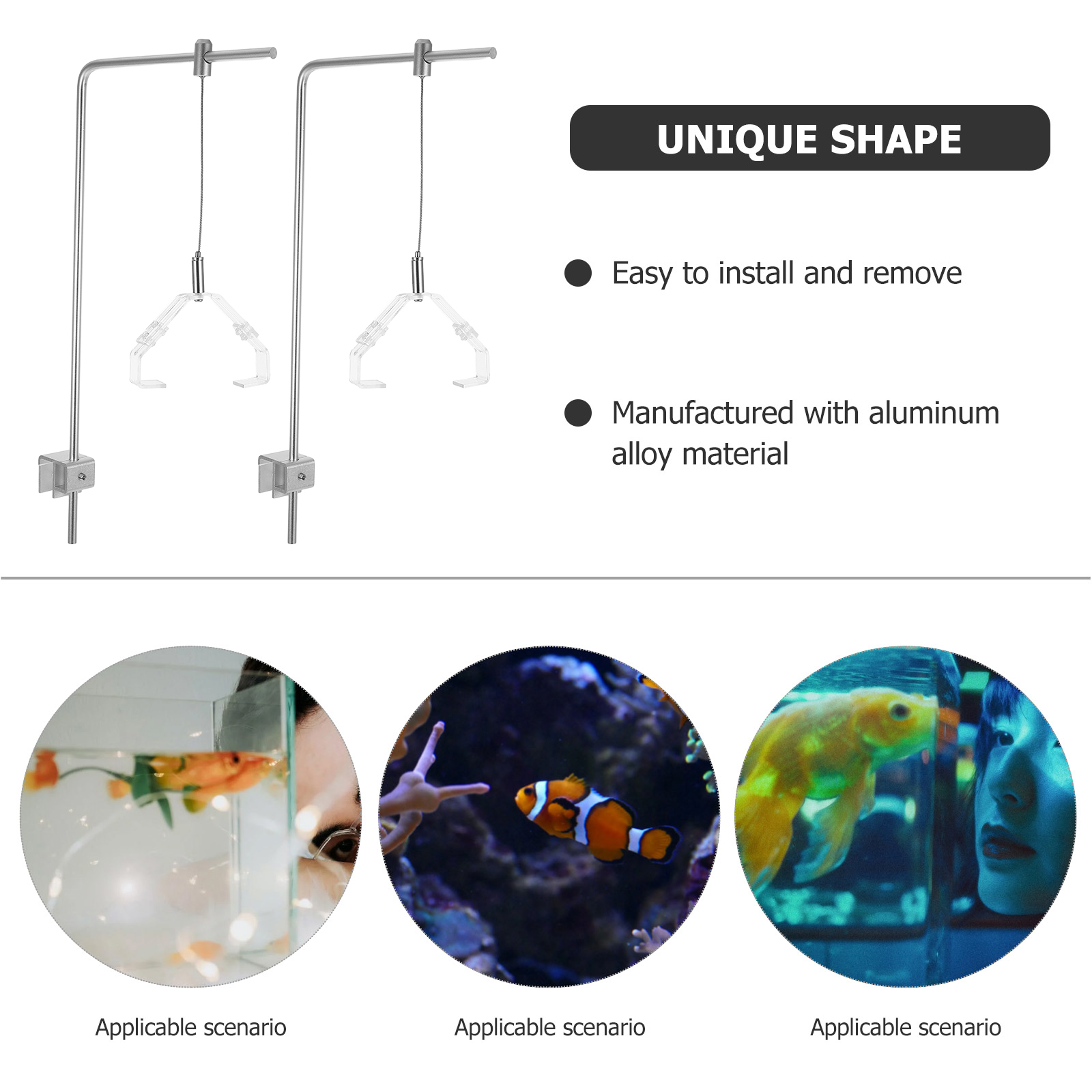 2 Buah Dudukan Lampu Akuarium  - Planted Aquarium With Fish ulasan dan harga