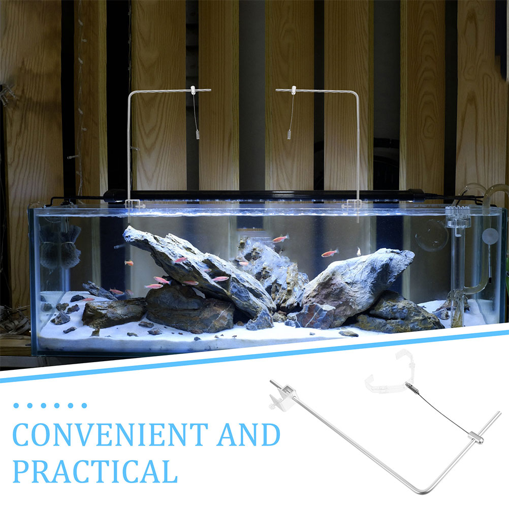 2 Buah Dudukan Lampu Akuarium  - Planted Aquarium With Fish ulasan dan harga